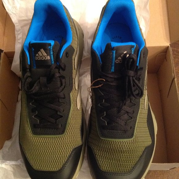 Adidas Men's TraceFinder Green Mesh Sneakers - 11.5 - New in Box - Picture 1 of 8